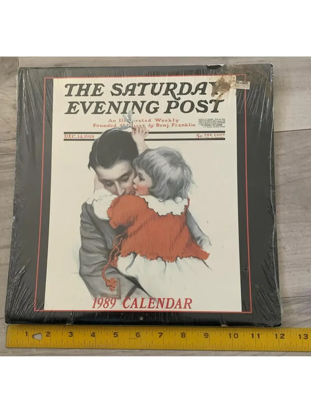 Vintage 1989 SATURDAY EVENING POST Calendar New Sealed But Please See Photos